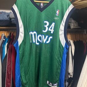 Vintage Reebok NBA Dallas Mavericks Devin Harris #34 Green Alt Jersey Size XL